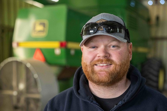 Brandon Henning, a young farmer from Kentucky